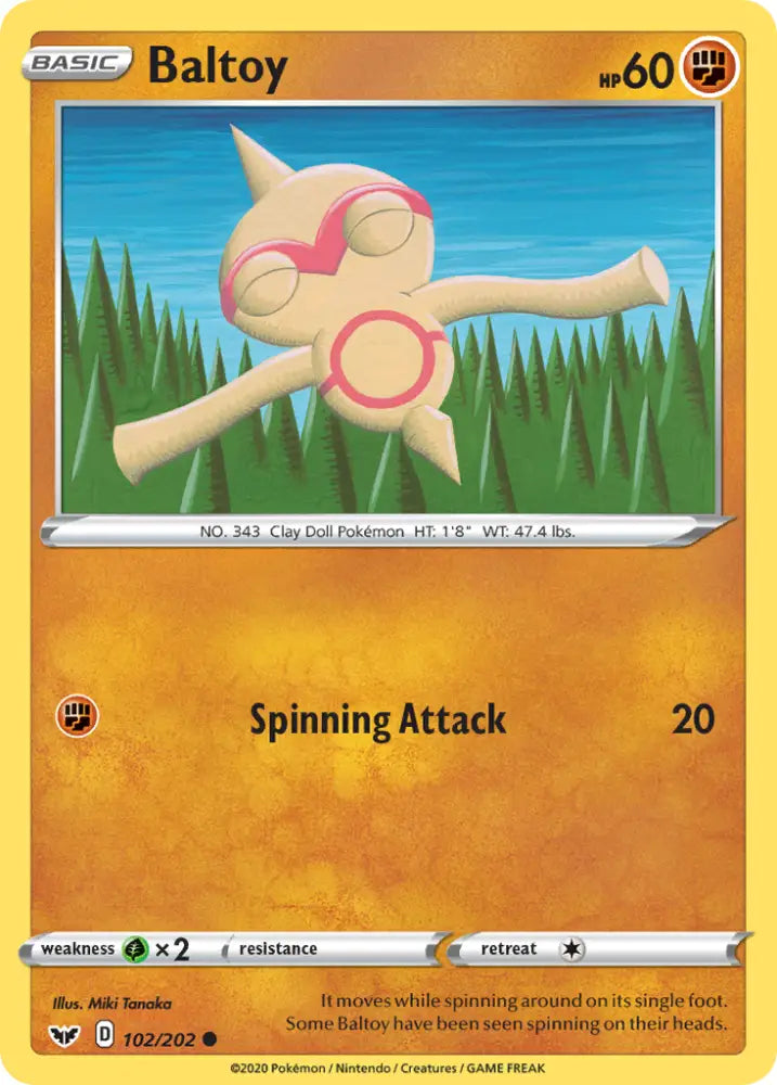 Baltoy (102/202) [Sword & Shield: Base Set] - Pokemon Single