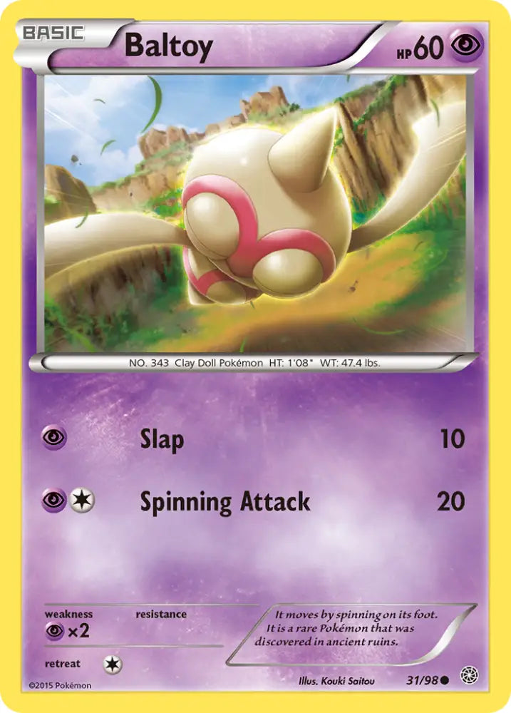 Baltoy (31/98) [XY: Ancient Origins] - Pokemon Single