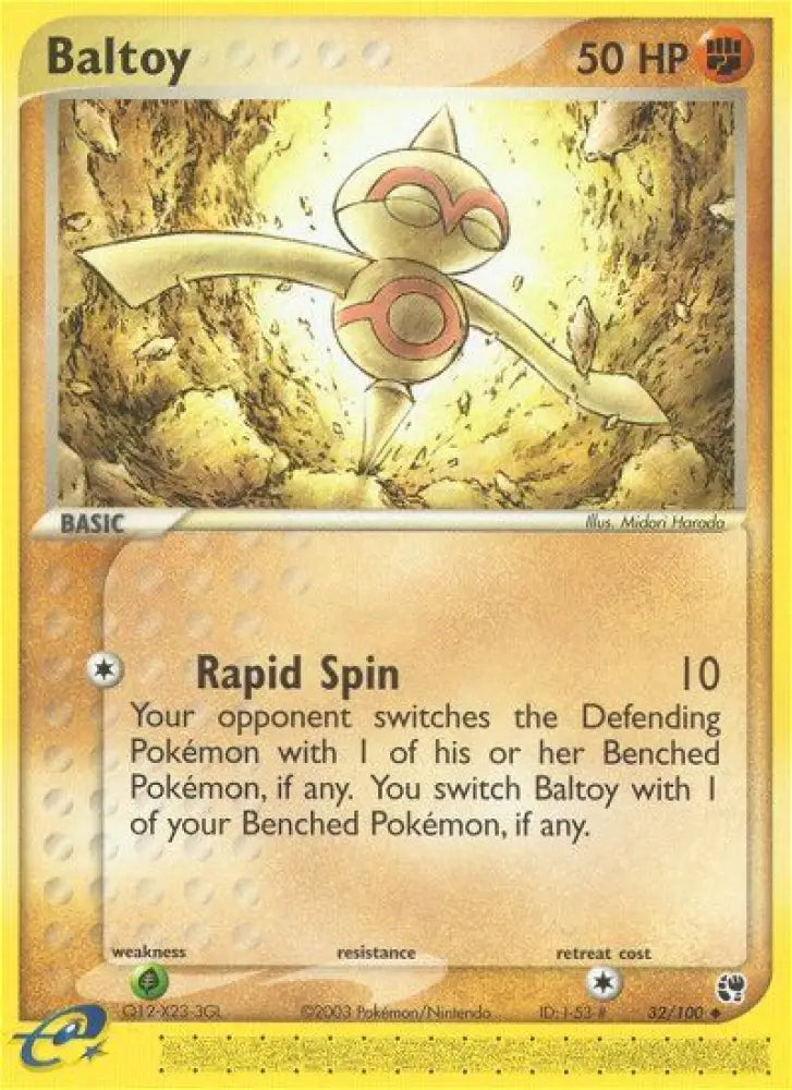 Baltoy (32/100) [EX: Sandstorm] - Pokemon Single