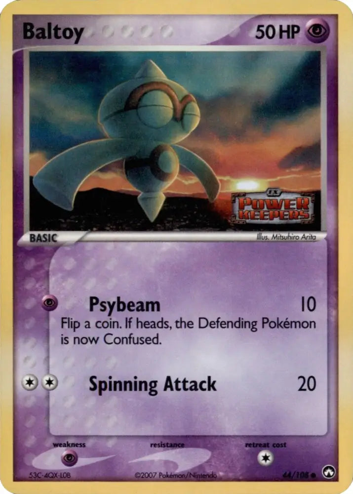 Baltoy (44/108) (Stamped) [EX: Power Keepers] - Pokemon Single