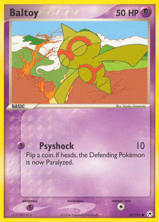 Baltoy (52/101) [EX: Hidden Legends] - Pokemon Single