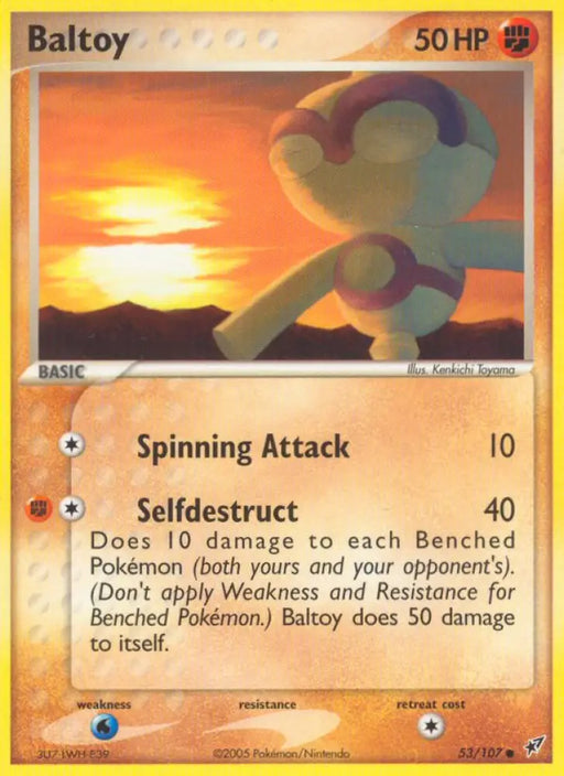 Baltoy (53/107) [EX: Deoxys] - Pokemon Single