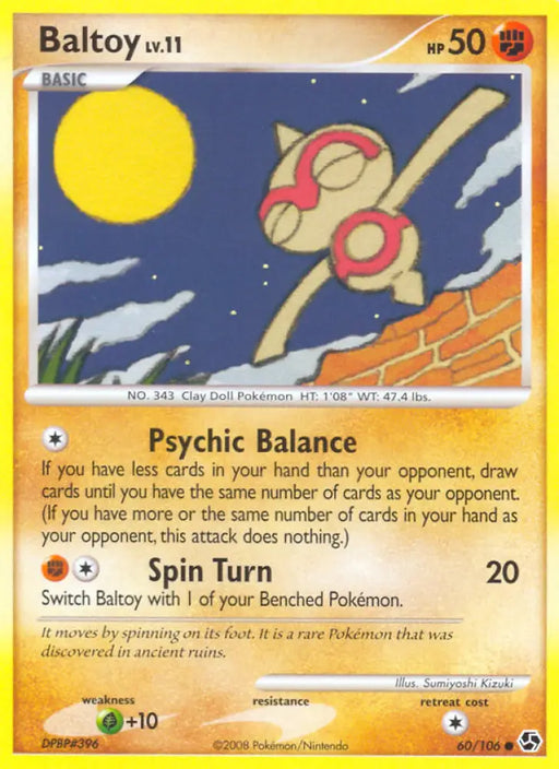 Baltoy (60/106) [Diamond & Pearl: Great Encounters] - Pokemon Single