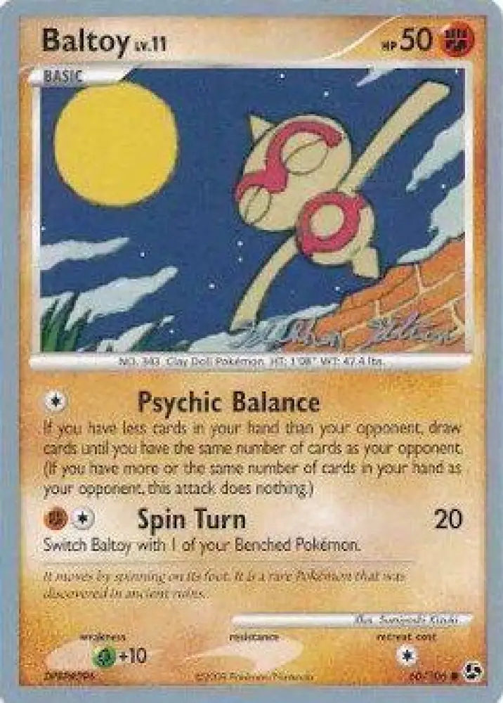 Baltoy LV.11 (60/106) (Luxdrill - Stephen Silvestro) [World Championships 2009] - Pokemon Single