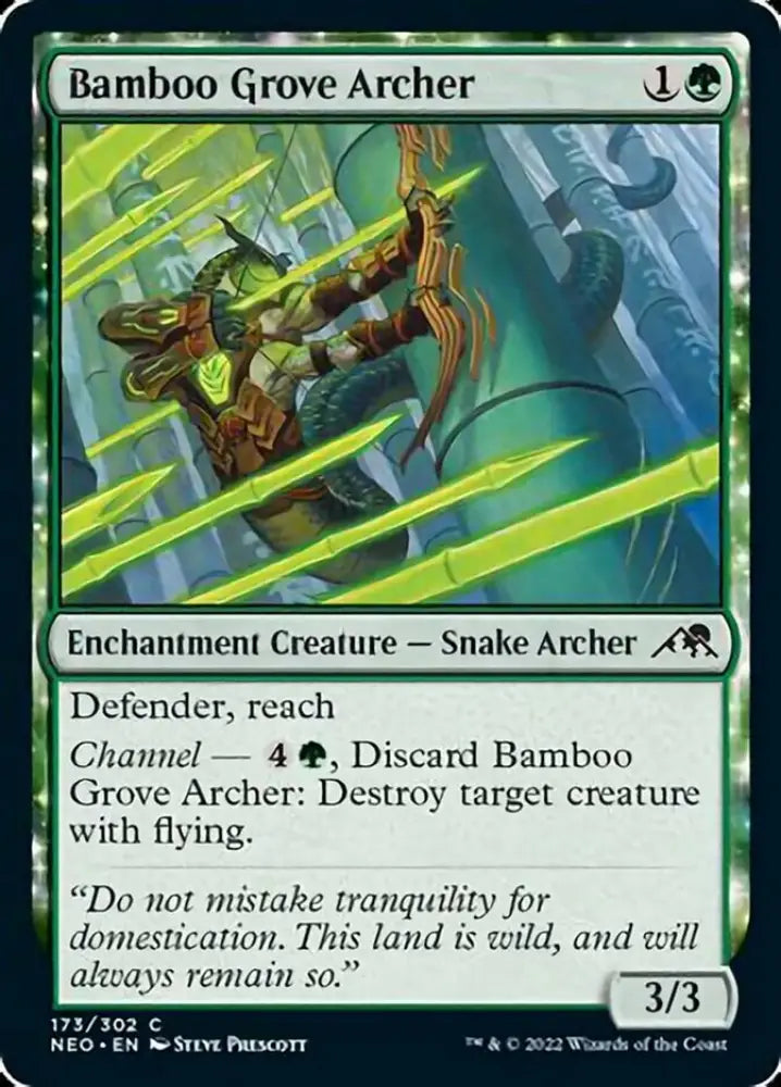 Bamboo Grove Archer [Kamigawa: Neon Dynasty] - MTG Single