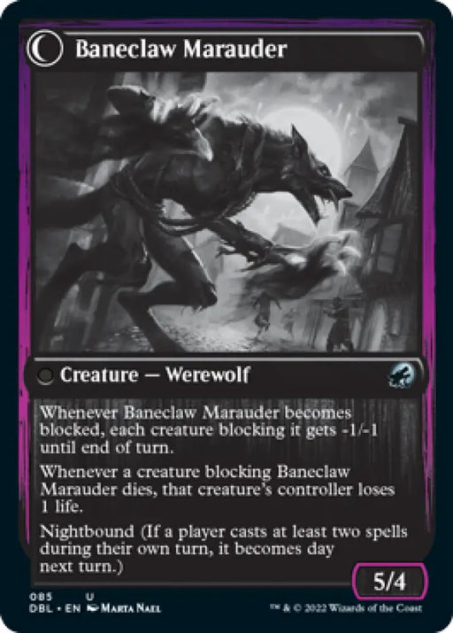 Baneblade Scoundrel // Baneclaw Marauder [Innistrad: Double Feature] - MTG Single