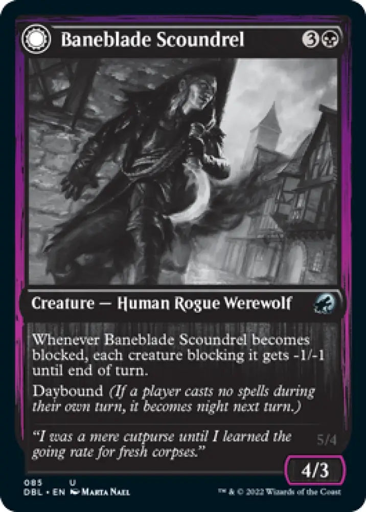 Baneblade Scoundrel // Baneclaw Marauder [Innistrad: Double Feature] - MTG Single