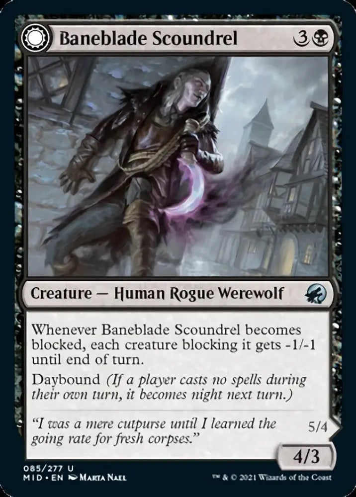 Baneblade Scoundrel // Baneclaw Marauder [Innistrad: Midnight Hunt] - MTG Single