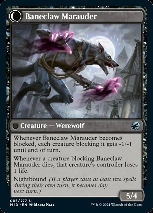 Baneblade Scoundrel // Baneclaw Marauder [Innistrad: Midnight Hunt] - MTG Single