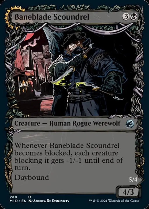 Baneblade Scoundrel // Baneclaw Marauder (Showcase Equinox) [Innistrad: Midnight Hunt] - MTG Single