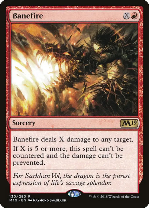 Banefire [Core Set 2019] - MTG Single