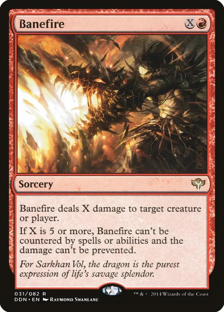 Banefire [Duel Decks: Speed vs. Cunning] - MTG Single