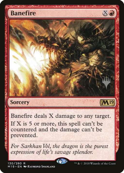 Banefire (Promo Pack) [Core Set 2019 Promos] - MTG Single