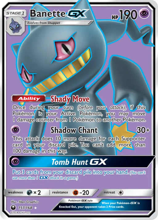 Banette GX (157/168) [Sun & Moon: Celestial Storm] - Pokemon Single