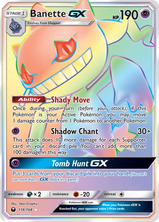 Banette GX (174/168) [Sun & Moon: Celestial Storm] - Pokemon Single