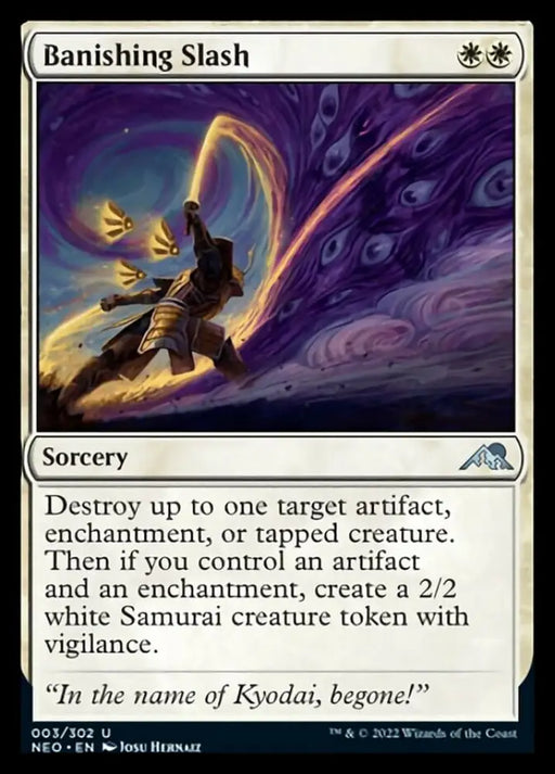 Banishing Slash [Kamigawa: Neon Dynasty] - MTG Single