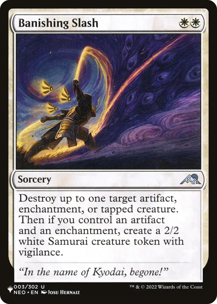 Banishing Slash [The List] - MTG Single