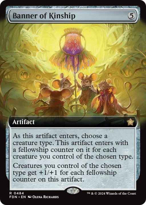 Banner of Kinship (Extended Art) [Foundations] - MTG Single