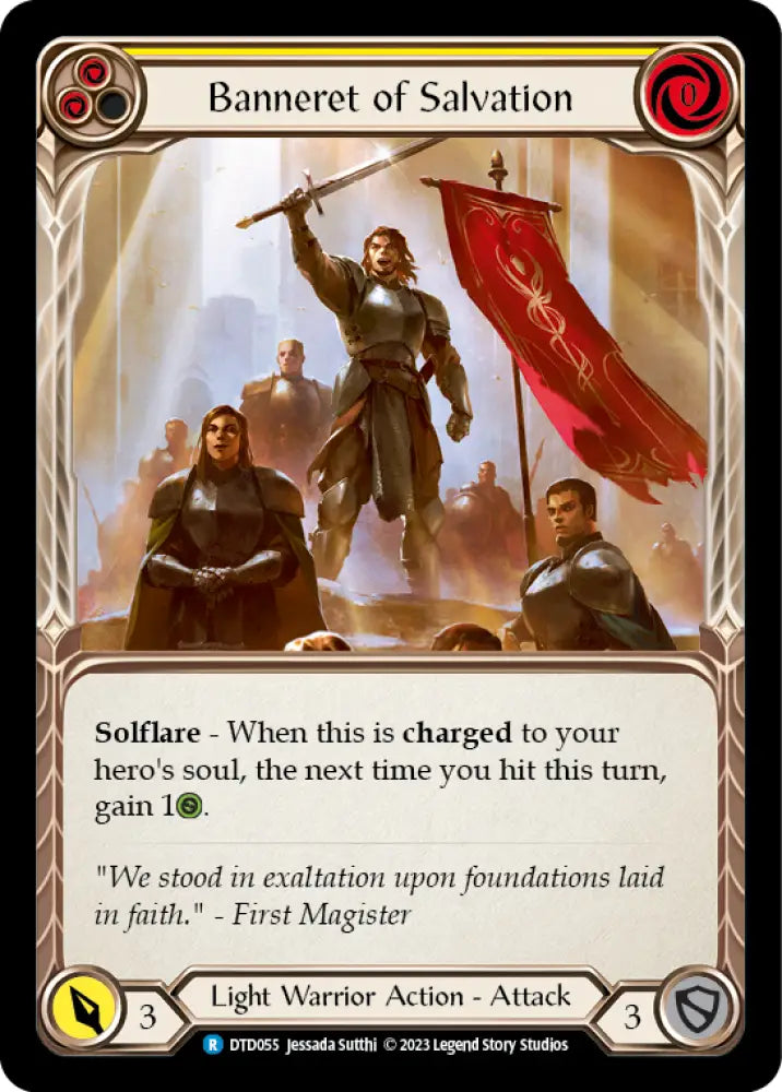 Banneret of Salvation [Dusk Till Dawn] Rainbow Foil - Flesh And Blood Single