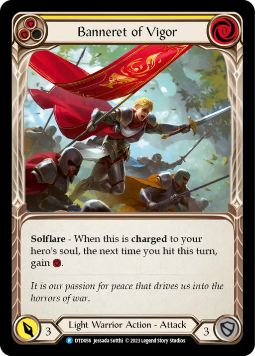 Banneret of Vigor [Dusk Till Dawn] Rainbow Foil - Flesh And Blood Single