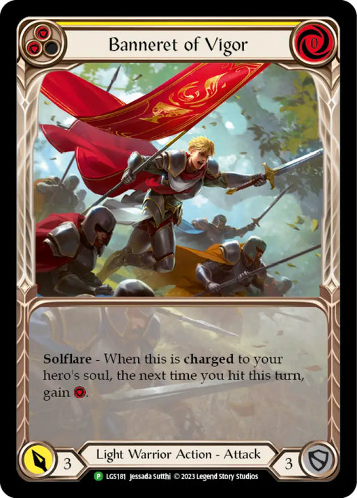 Banneret of Vigor (Extended Art) [LGS181] (Promo) Rainbow Foil - Flesh And Blood Single