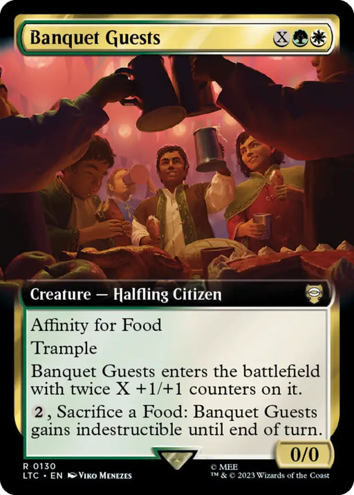 Banquet Guests (Extended Art) [The Lord of the Rings: Tales of Middle-Earth Commander] - MTG Single