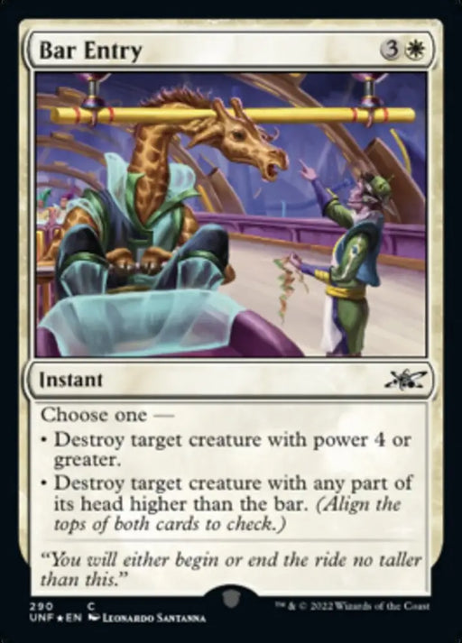 Bar Entry (Galaxy Foil) [Unfinity] - MTG Single