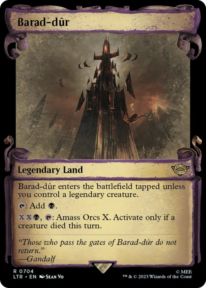 Barad-dur [The Lord of the Rings: Tales of Middle-Earth Showcase Scrolls] - MTG Single