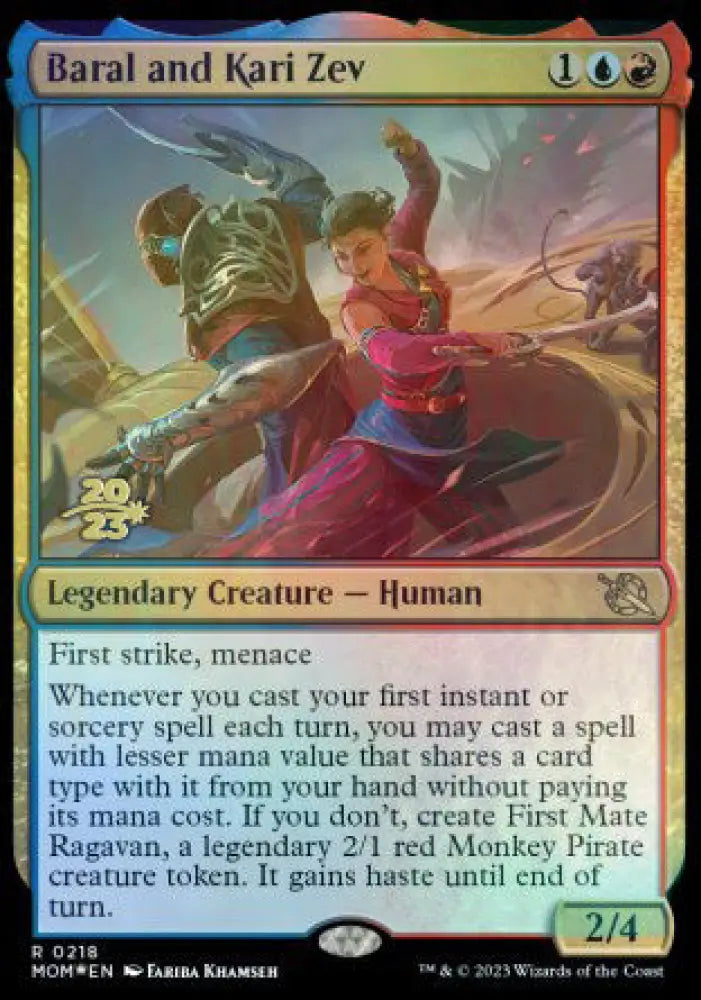 Baral and Kari Zev [March of the Machine Prerelease Promos] - MTG Single