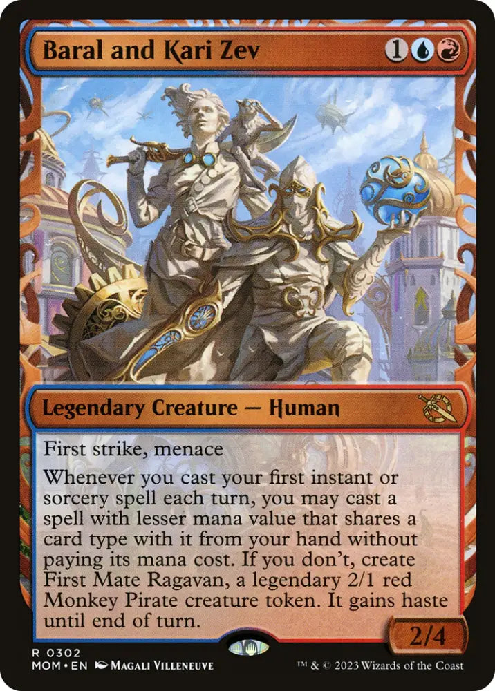 Baral and Kari Zev (Showcase Planar Booster Fun) [March of the Machine] - MTG Single