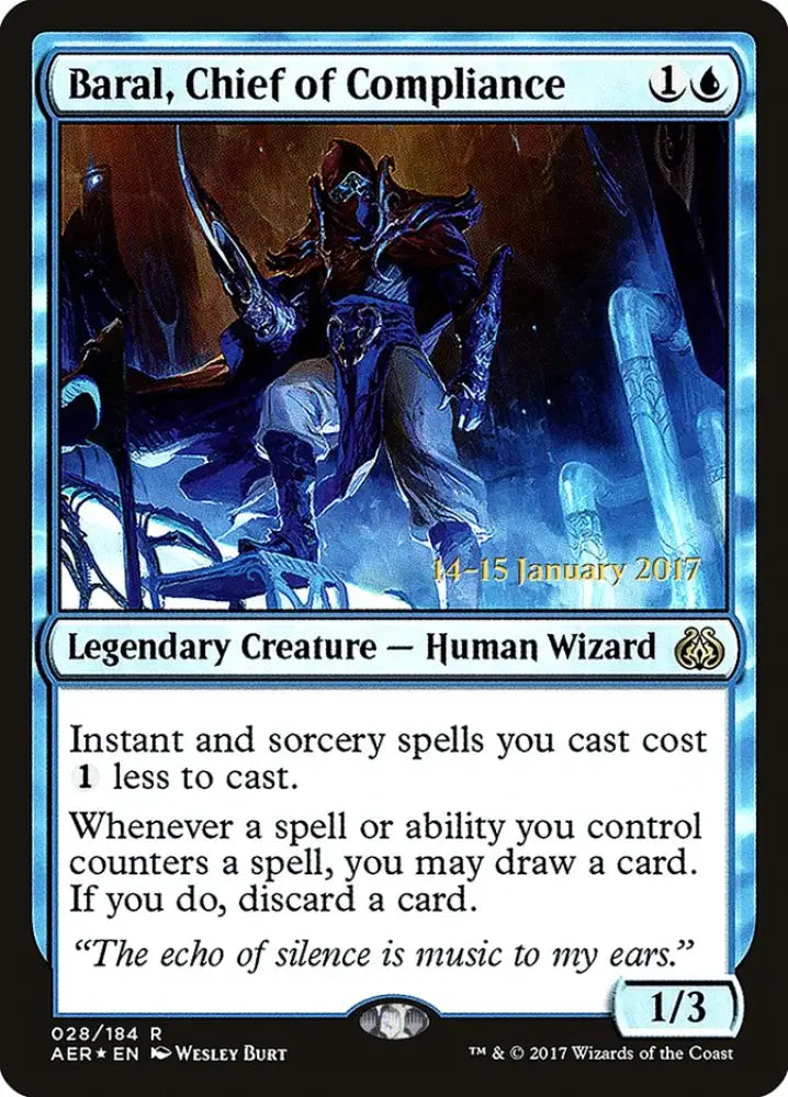 Baral Chief of Compliance [Aether Revolt Prerelease Promos] - MTG Single