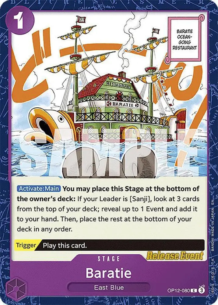 Baratie (OP12-080) [Legacy of the Master Release Event Cards]