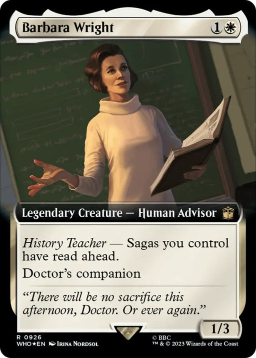 Barbara Wright (Extended Art) (Surge Foil) [Doctor Who] - MTG Single