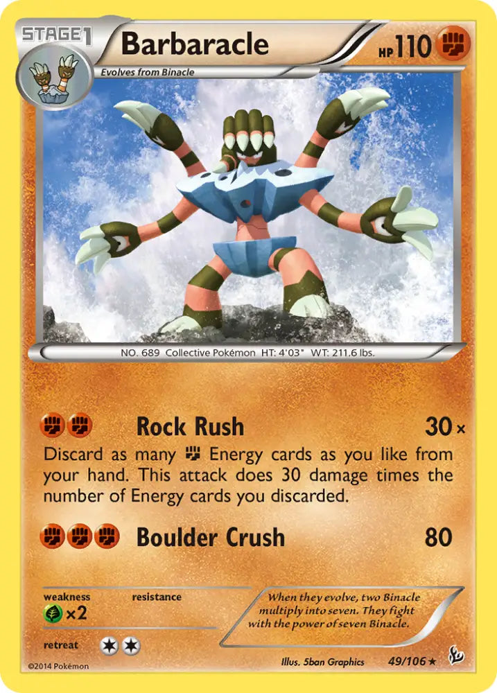 Barbaracle (49/106) [XY: Flashfire] - Pokemon Single