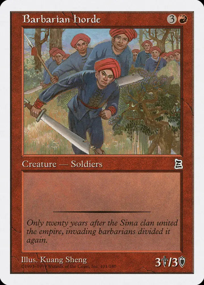 Barbarian Horde [Portal Three Kingdoms] - MTG Single