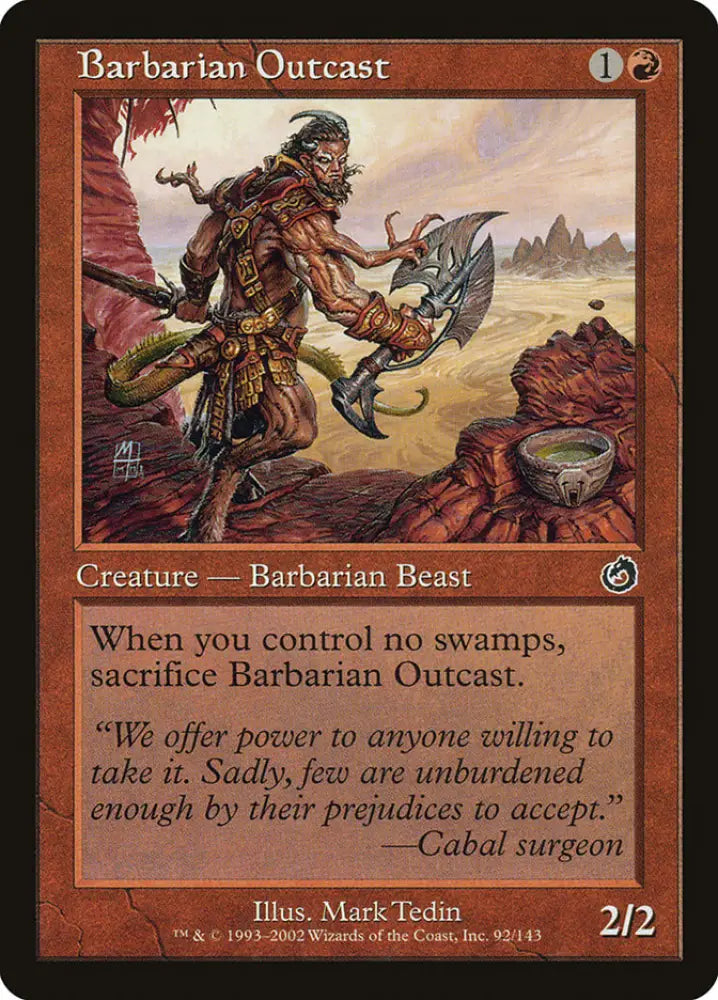 Barbarian Outcast [Torment] - MTG Single