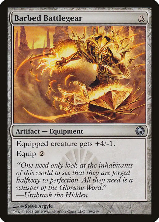 Barbed Battlegear [Scars of Mirrodin] - MTG Single