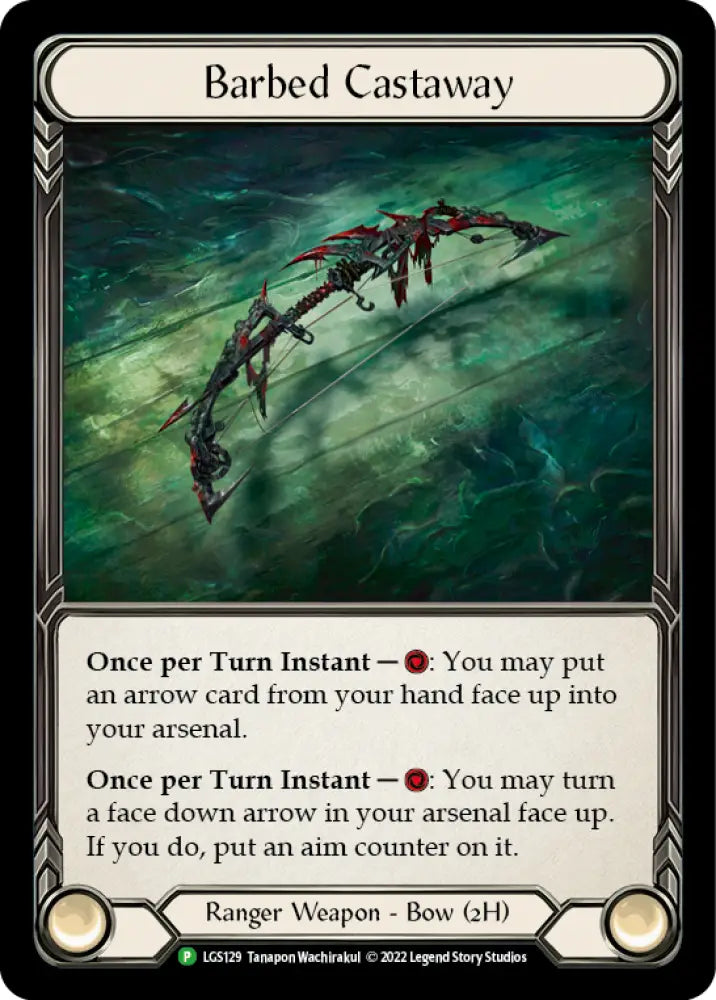Barbed Castaway [LGS129] (Promo) Cold Foil - Flesh And Blood Single
