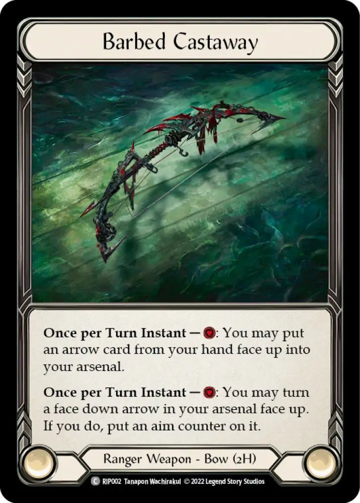Barbed Castaway [Outsiders] (Riptide Blitz Deck) - Flesh And Blood Single
