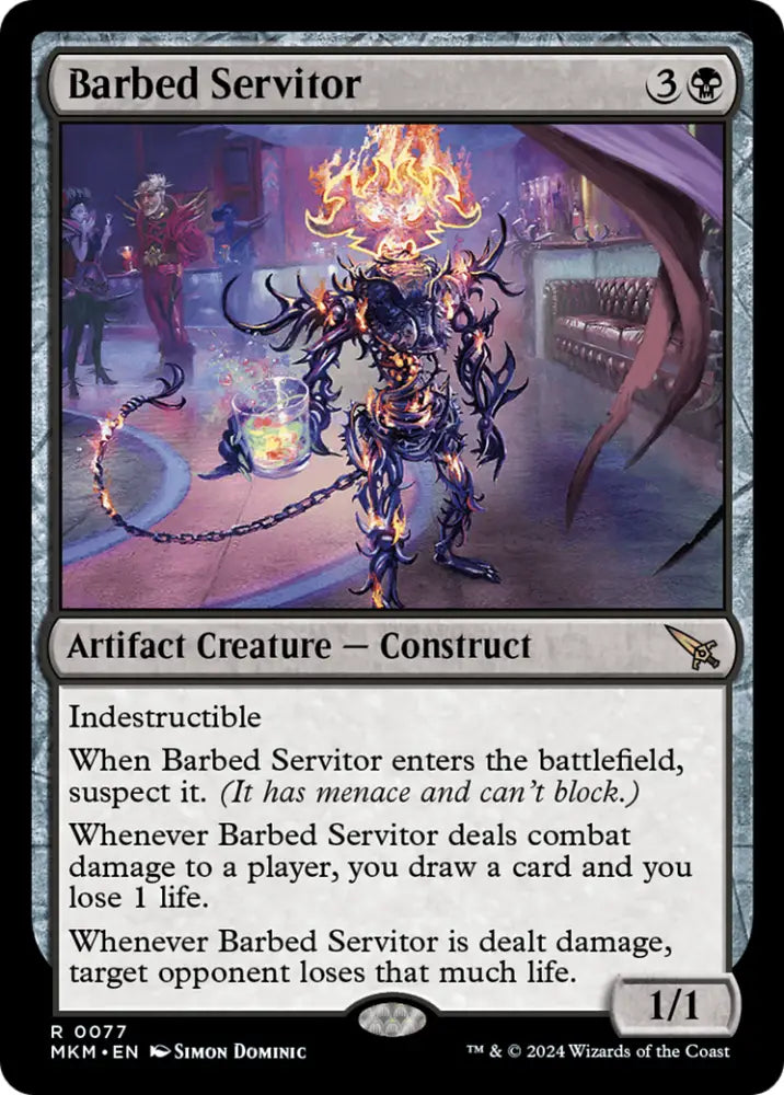Barbed Servitor [Murders at Karlov Manor] - MTG Single