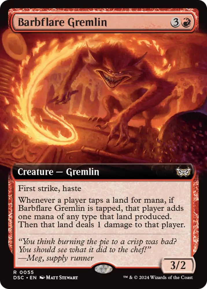 Barbflare Gremlin (Extended Art) [Duskmourn: House of Horror Commander] - MTG Single