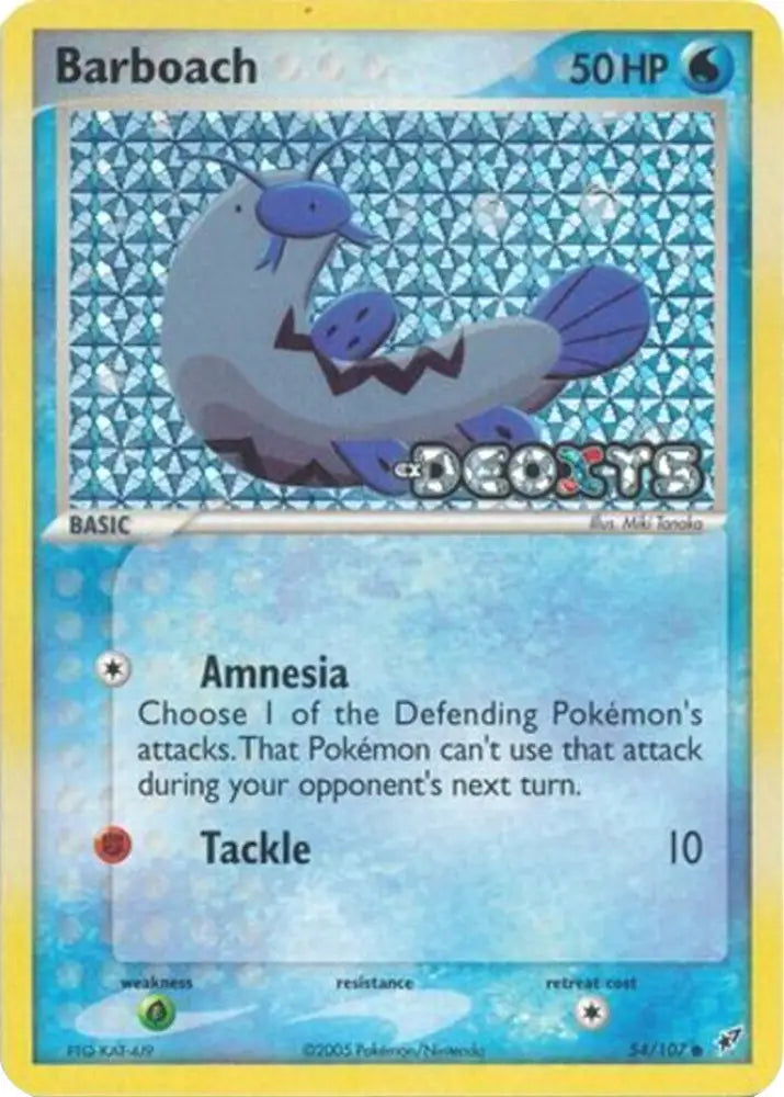 Barboach (54/107) (Stamped) [EX: Deoxys] - Pokemon Single