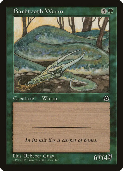 Barbtooth Wurm [Portal Second Age] - MTG Single