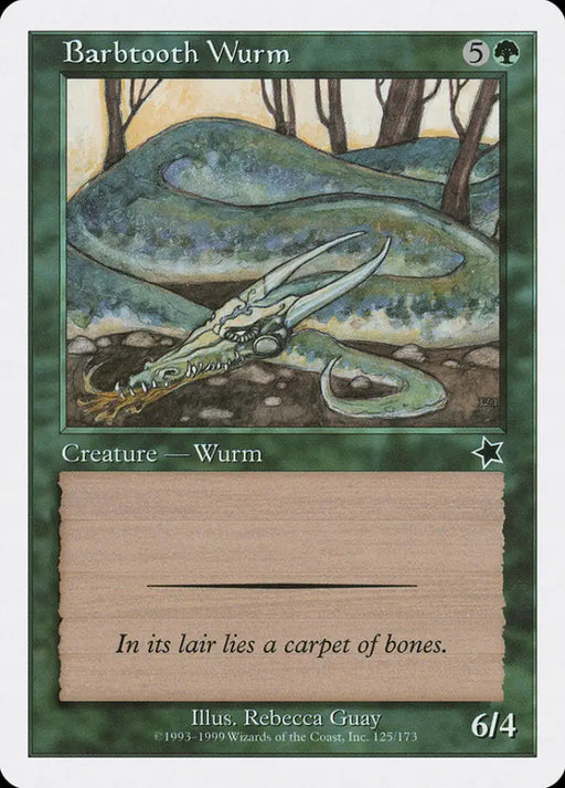 Barbtooth Wurm [Starter 1999] - MTG Single