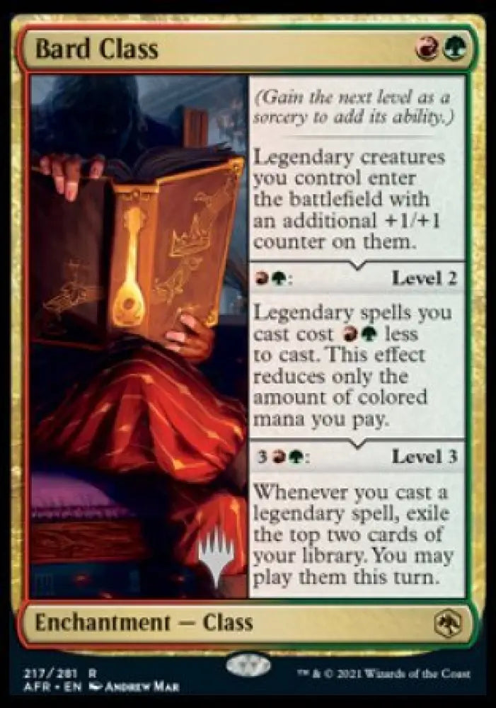 Bard Class (Promo Pack) [Dungeons & Dragons: Adventures in the Forgotten Realms Promos] - MTG Single