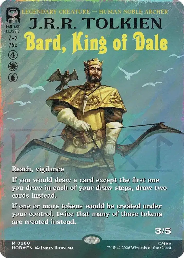 Bard, King of Dale (Borderless) (Surge Foil) (280) [The Hobbit]