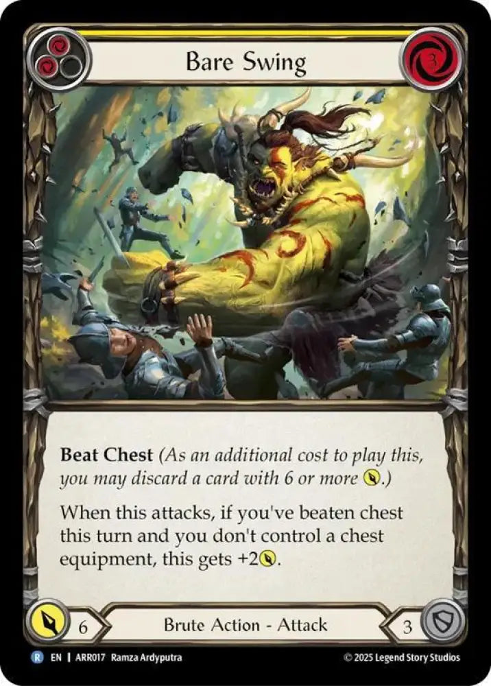 Bare Swing (Yellow) (ARR017) [Armory Deck: Rhinar]