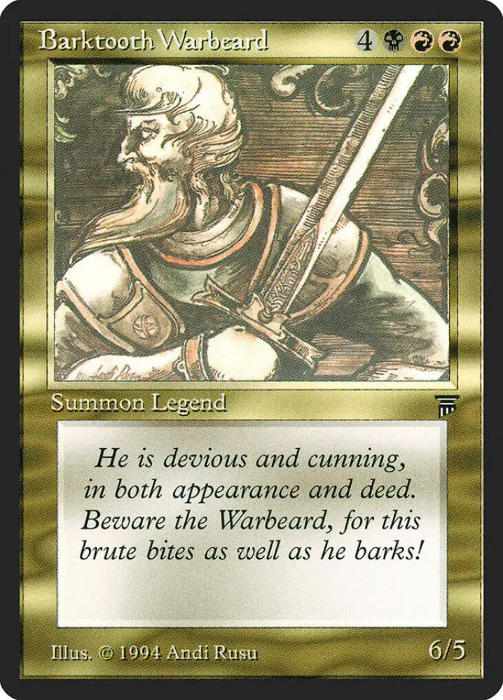 Barktooth Warbeard [Legends] - MTG Single