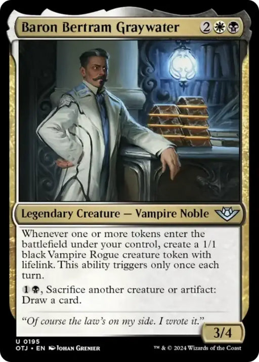 Baron Bertram Graywater [Outlaws of Thunder Junction] - MTG Single