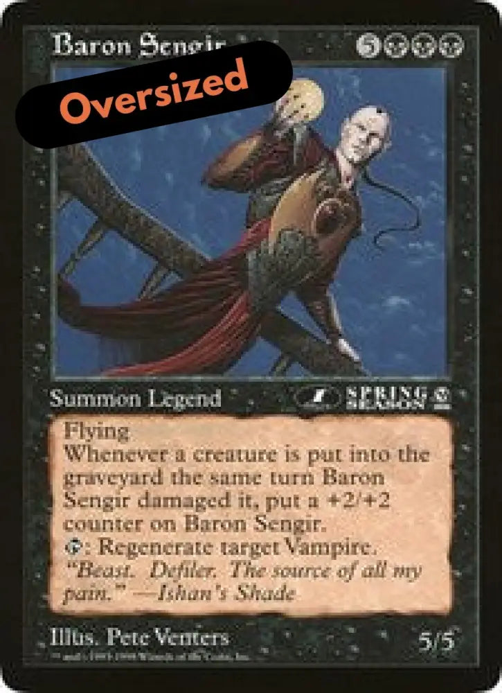 Baron Sengir (Oversized) [Oversize Cards] - MTG Single